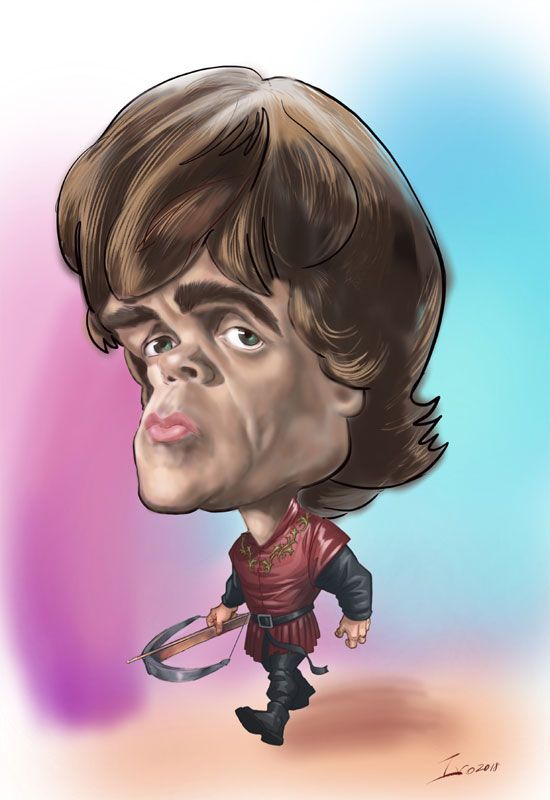 Tyrian from Game of Thrones Digital caricature on iPad
