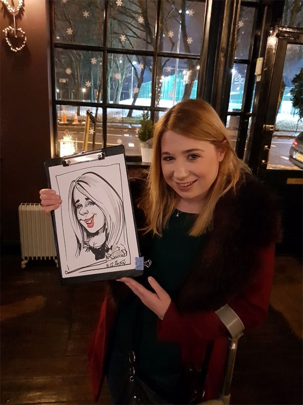 Christmas corporate caricatures