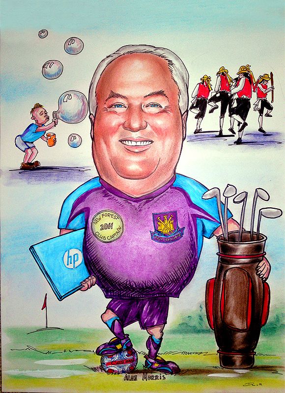 Golf caricature