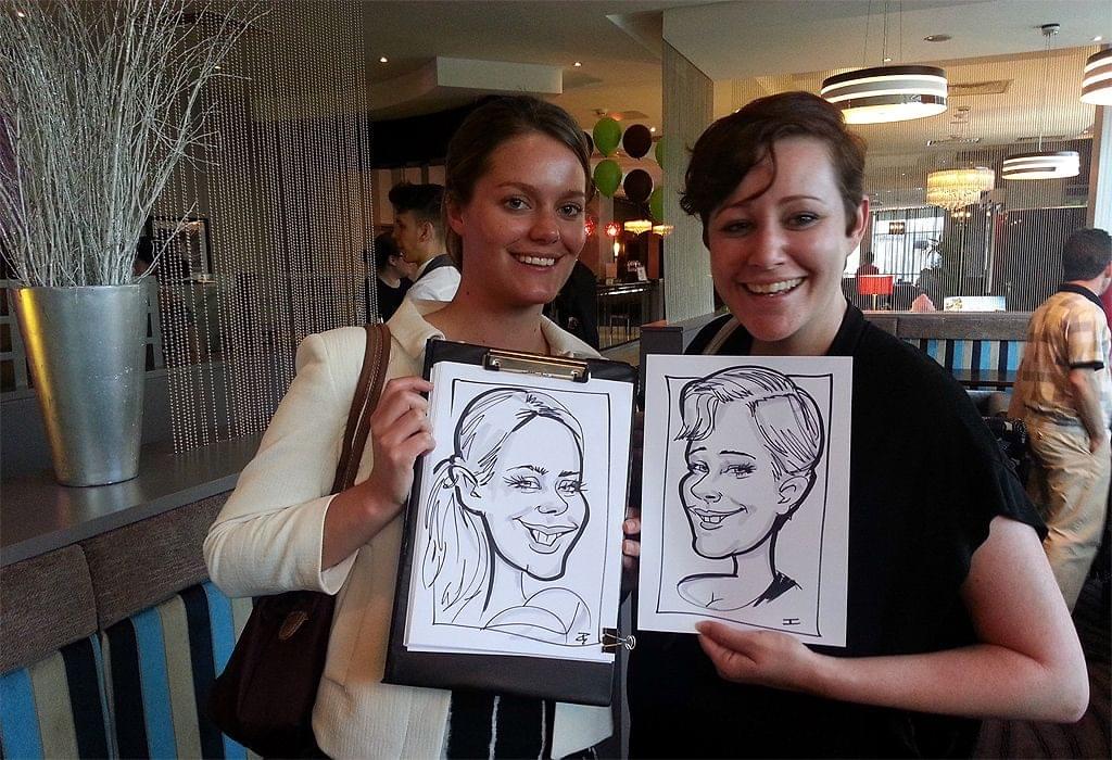 Corporate event caricatures