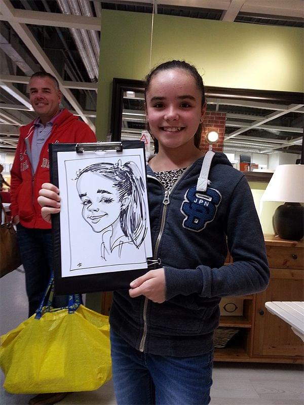 corporate caricaturist at IKEA