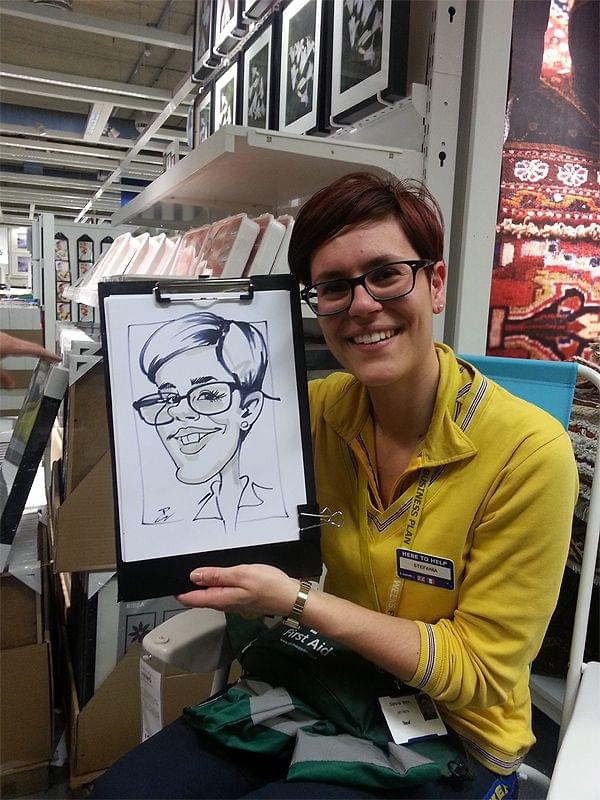 corporate caricatures at IKEA