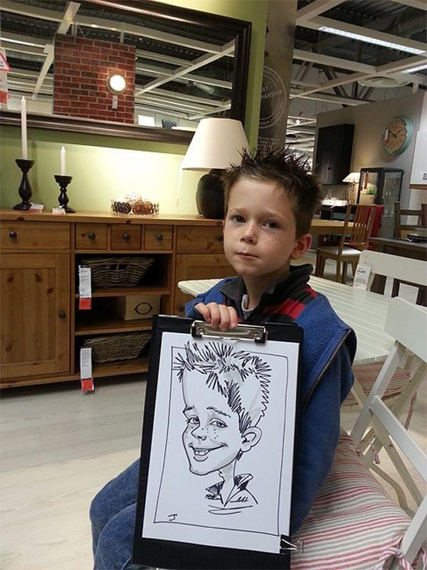 corporate caricature at IKEA