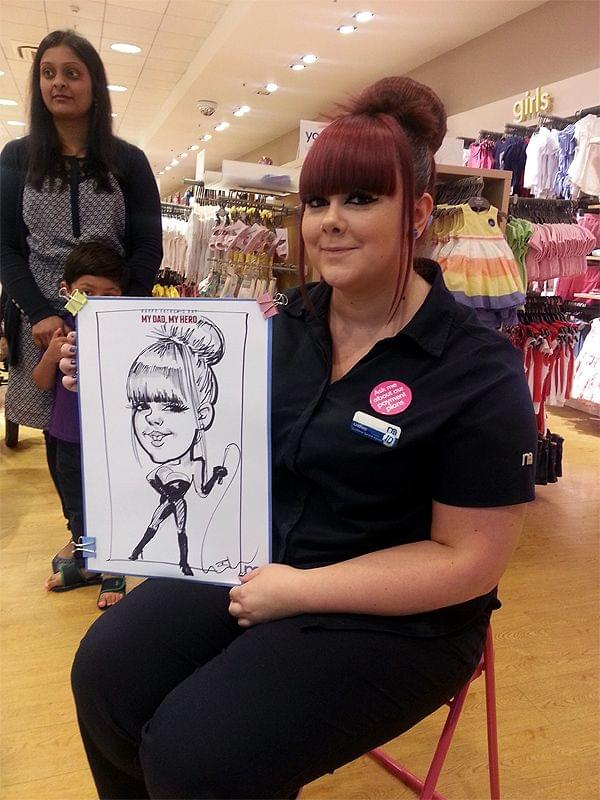 Corporate entertainment caricatures