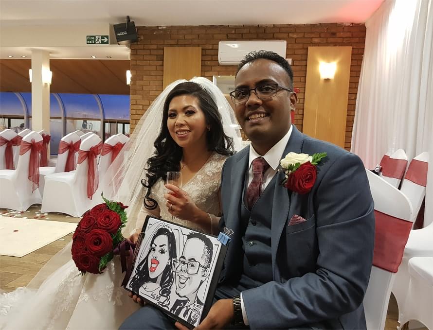 wedding caricaturist