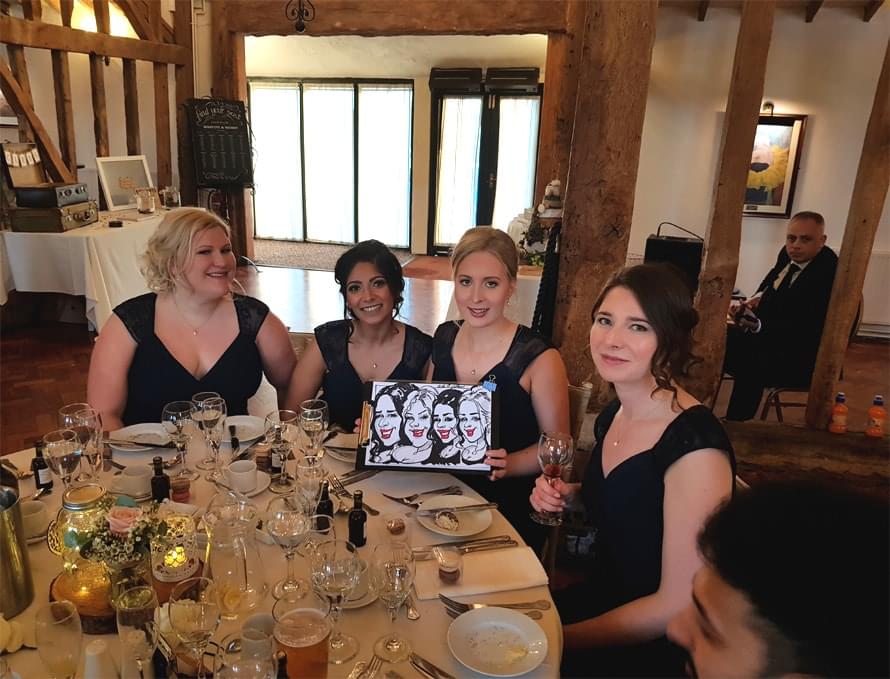 Bridesmaids caricatures