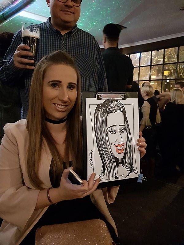 Christmas corporate caricature