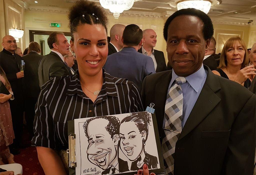 Caricature on corporate event Arriva