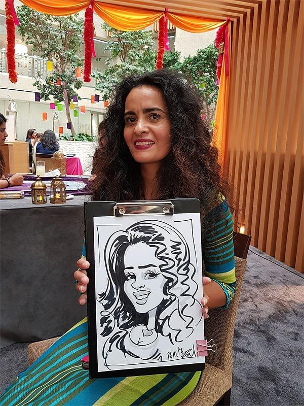 corporate caricatures at Coutts Bank