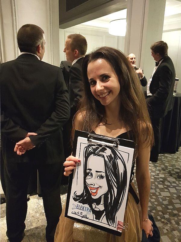 award corporate caricatures