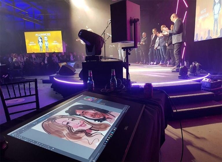 Drawing Digital caricatures on Dell Canvas